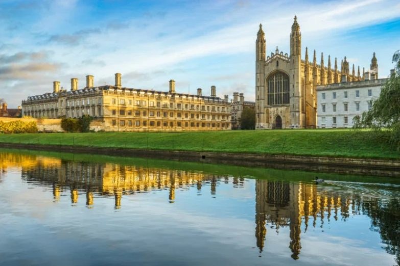 King’s College, Cambridge, seen across the River Cam